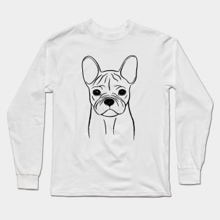 French Bulldog (Black and White) Long Sleeve T-Shirt